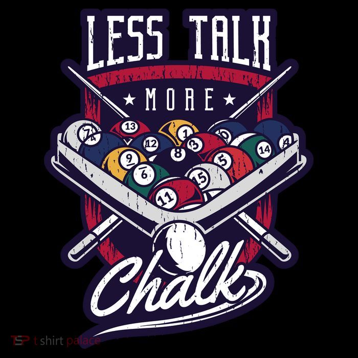 Less Talk More Chalk Billiards Bag
