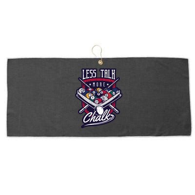 Less Talk More Chalk Billiards Large Microfiber Waffle Golf Towel