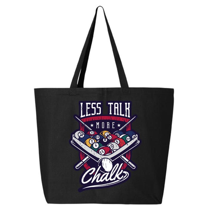 Less Talk More Chalk Billiards 25L Jumbo Tote