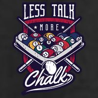 Less Talk More Chalk Billiards 25L Jumbo Tote