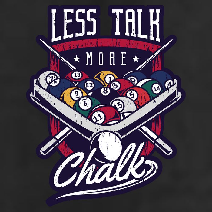 Less Talk More Chalk Billiards 25L Jumbo Tote