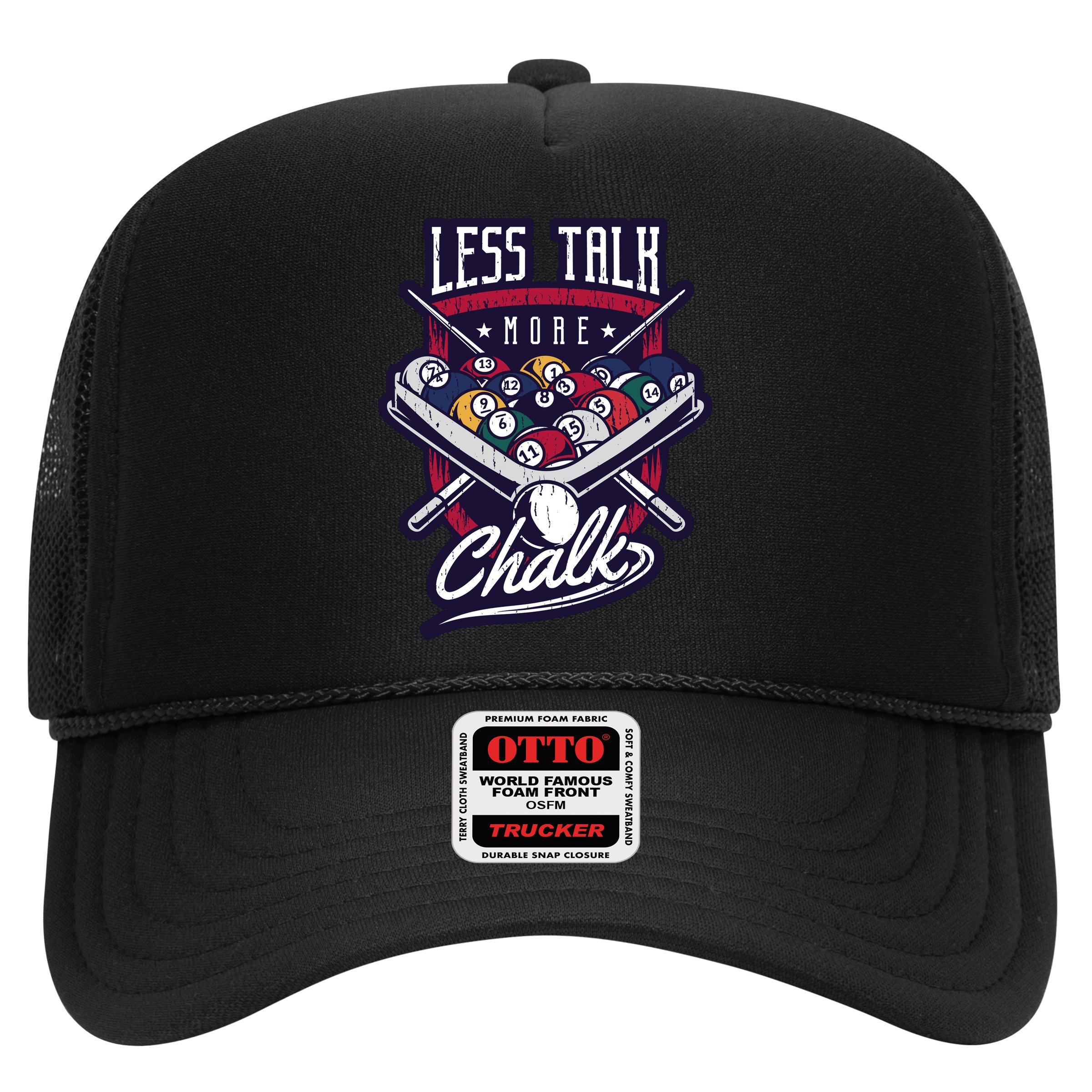 Less Talk More Chalk Billiards Hat