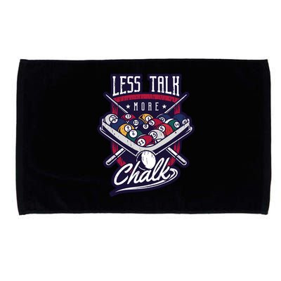 Less Talk More Chalk Billiards Microfiber Hand Towel