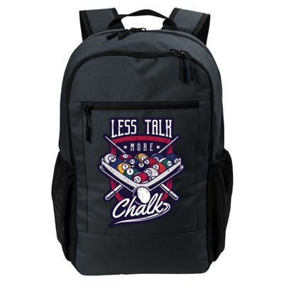 Less Talk More Chalk Billiards Daily Commute Backpack