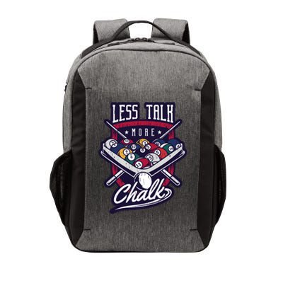 Less Talk More Chalk Billiards Vector Backpack