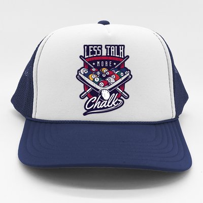 Less Talk More Chalk Billiards Trucker Hat