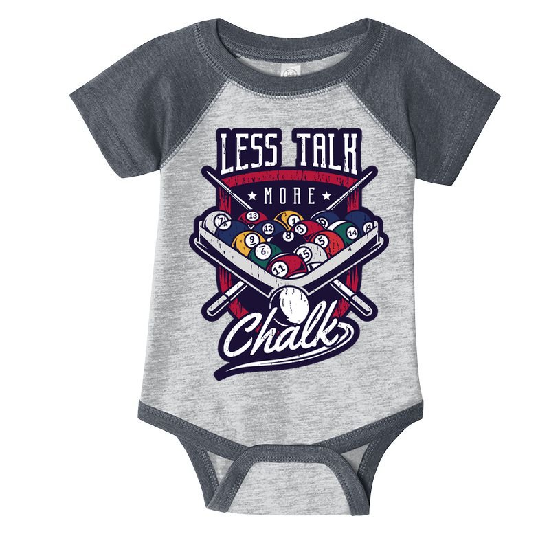 Less Talk More Chalk Billiards Infant Baby Jersey Bodysuit