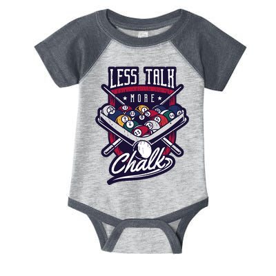 Less Talk More Chalk Billiards Infant Baby Jersey Bodysuit