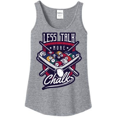 Less Talk More Chalk Billiards Ladies Essential Tank