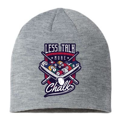 Less Talk More Chalk Billiards Sustainable Beanie