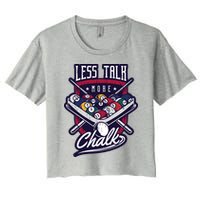 Less Talk More Chalk Billiards Crop Top