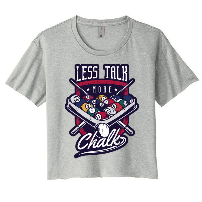 Less Talk More Chalk Billiards Crop Top