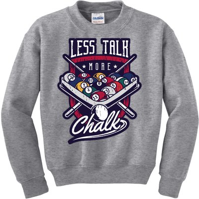 Less Talk More Chalk Billiards Kids Sweatshirt