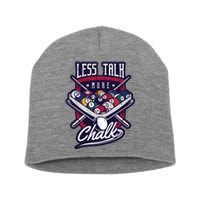 Less Talk More Chalk Billiards Short Acrylic Beanie