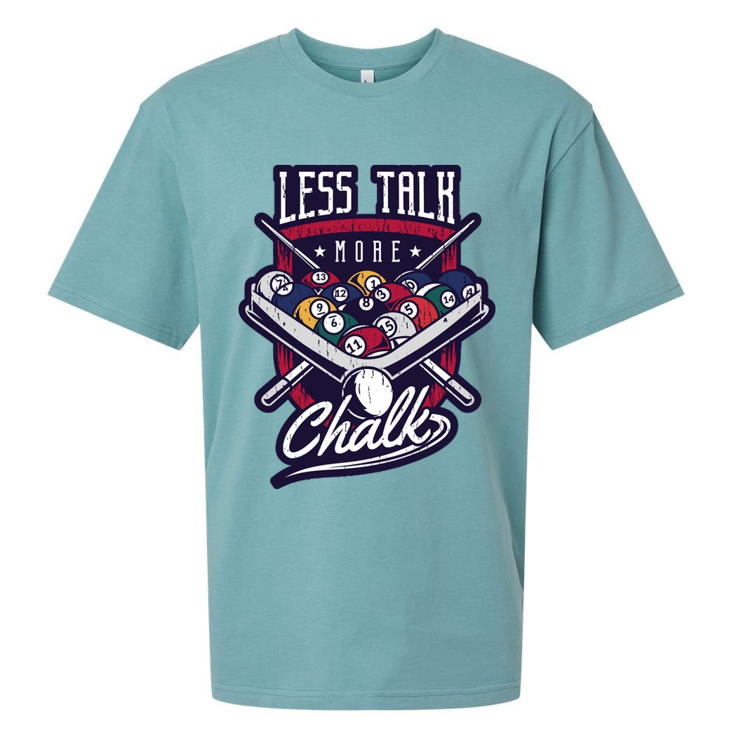 Less Talk More Chalk Billiards Sueded Cloud Jersey T-Shirt