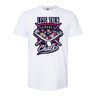 Less Talk More Chalk Billiards Softstyle® CVC T-Shirt