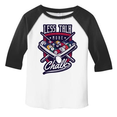 Less Talk More Chalk Billiards Toddler Fine Jersey T-Shirt