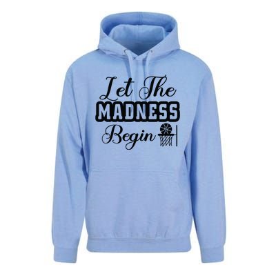 Let The Madness Begin Gift For Basketball Fan Team Sport Bball Unisex Surf Hoodie