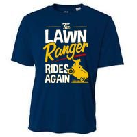 Lawn Tractor Mowing Gift The Lawn Ranger Rides Again Cooling Performance Crew T-Shirt