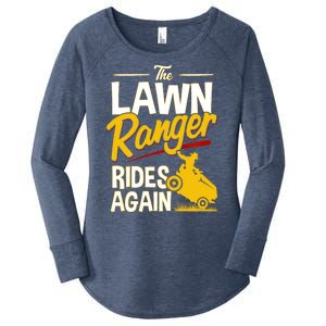 Lawn Tractor Mowing Gift The Lawn Ranger Rides Again Women's Perfect Tri Tunic Long Sleeve Shirt