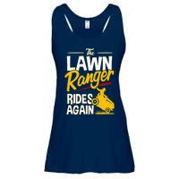 Lawn Tractor Mowing Gift The Lawn Ranger Rides Again Ladies Essential Flowy Tank