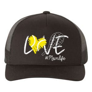 LOVE Tennis Mom Life Gift For Mom Women Mothers Day Yupoong Adult 5-Panel Trucker Hat