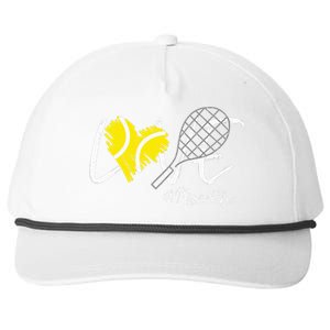 LOVE Tennis Mom Life Gift For Mom Women Mothers Day Snapback Five-Panel Rope Hat