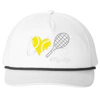 LOVE Tennis Mom Life Gift For Mom Women Mothers Day Snapback Five-Panel Rope Hat