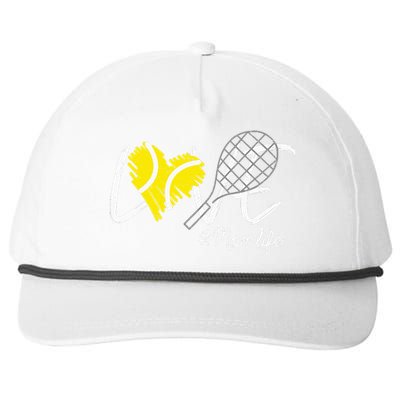 LOVE Tennis Mom Life Gift For Mom Women Mothers Day Snapback Five-Panel Rope Hat