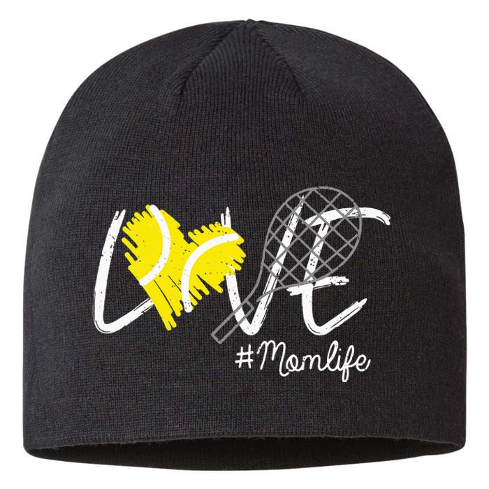 LOVE Tennis Mom Life Gift For Mom Women Mothers Day Sustainable Beanie