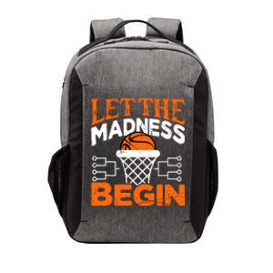 Let The Madness Begin College Madness Basketball Vector Backpack