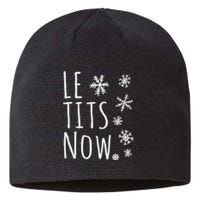 Le Tits Now Humor Christmas Sustainable Beanie