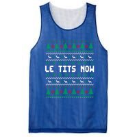 Le Tits Now Ugly Christmas Sweater Let It Snow Meaningful Gift Mesh Reversible Basketball Jersey Tank