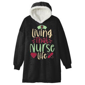 Living That Nurse Life Hooded Wearable Blanket