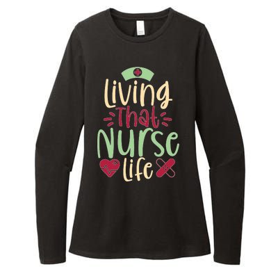 Living That Nurse Life Womens CVC Long Sleeve Shirt