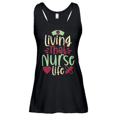 Living That Nurse Life Ladies Essential Flowy Tank