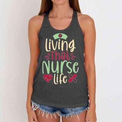 Living That Nurse Life Women's Knotted Racerback Tank