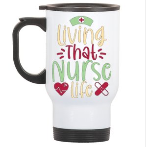 Living That Nurse Life Stainless Steel Travel Mug