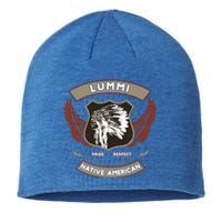 Lummi Tribe Native American Indian Pride Respect Retro Gift Sustainable Beanie