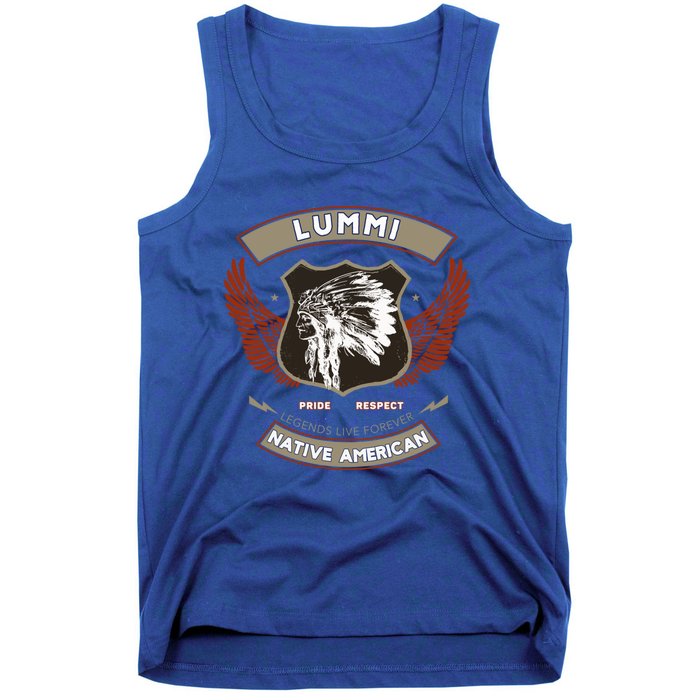 Lummi Tribe Native American Indian Pride Respect Retro Gift Tank Top