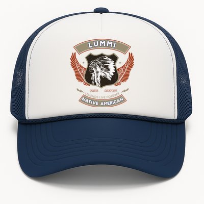 Lummi Tribe Native American Indian Pride Respect Retro Gift Trucker Hat