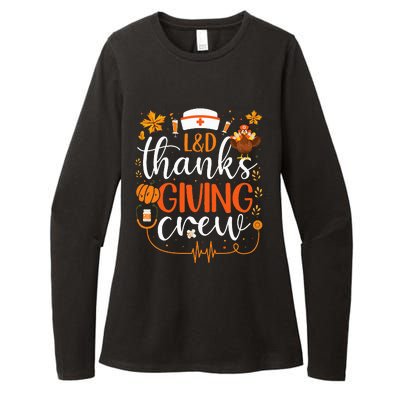 L&D Thanksgiving Nurse Crew Labor and Delivery Nurse Turkey Womens CVC Long Sleeve Shirt