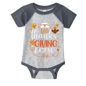 L&D Thanksgiving Nurse Crew Labor and Delivery Nurse Turkey Infant Baby Jersey Bodysuit