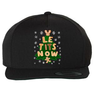 Le Tits Now Gift Let It Snow Gift Irony Christmas Gift Wool Snapback Cap