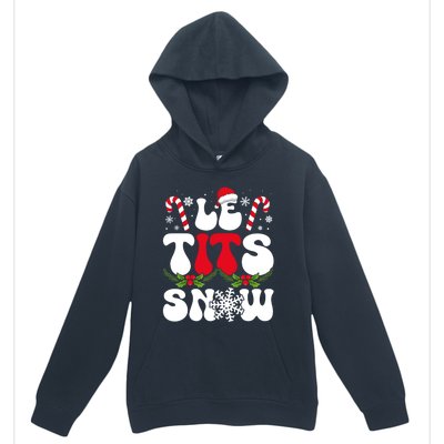 Le Tits Now Funny Christmas Let It Snow Xmas Hat Snowflake Cute Gift Urban Pullover Hoodie