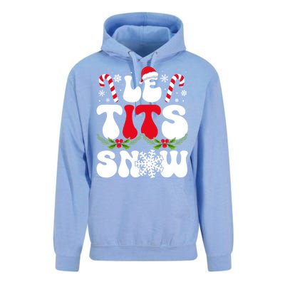 Le Tits Now Funny Christmas Let It Snow Xmas Hat Snowflake Cute Gift Unisex Surf Hoodie