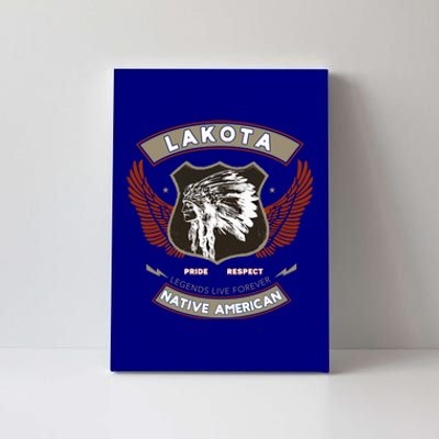 Lakota Tribe Native American Indian Pride Respect Retro Gift Canvas