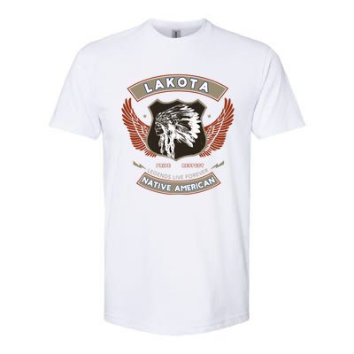 Lakota Tribe Native American Indian Pride Respect Retro Gift Softstyle® CVC T-Shirt