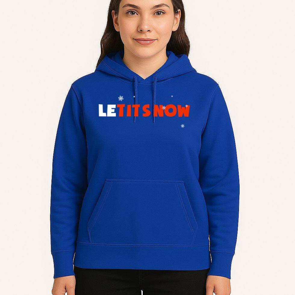 Le Tits Now Christmas Let It Snow Party Notty Santa Great Gift Hoodie