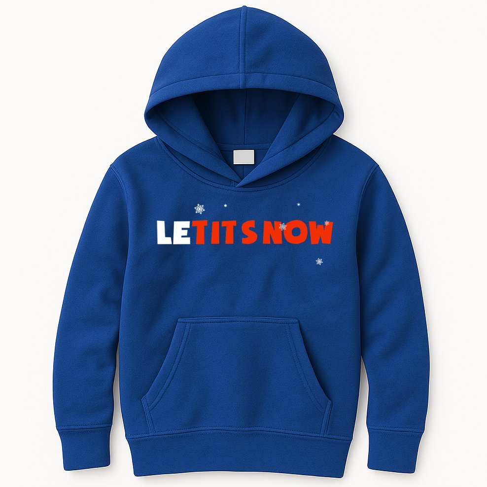 Le Tits Now Christmas Let It Snow Party Notty Santa Great Gift Kids Hoodie